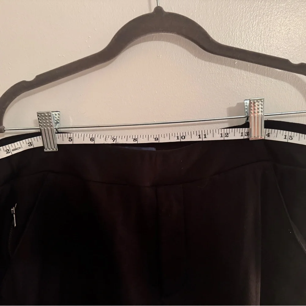 Democracy Black Dress Relaxed Fit high waist zip pocket trousers XL